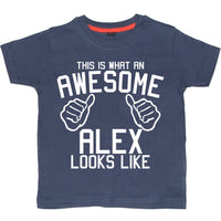 This is what an Awesome (Name) looks like Children's T-shirt
