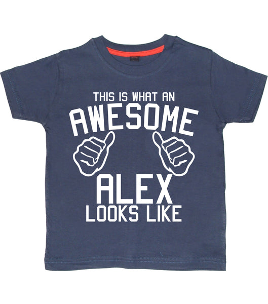 Voici à quoi ressemble un Awesome (Name) T-shirt pour enfants