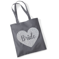 Bride Tote Bag in Sparkling Print