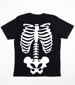T-shirt Squelette Halloween Noir Enfant