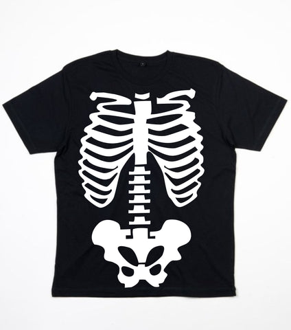 T-shirt Squelette Halloween Noir Enfant
