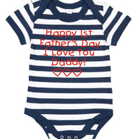 Bonne 1ère fête des pères Body bébé