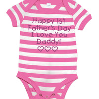 Bonne 1ère fête des pères Body bébé