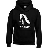 Personalised Horse Head & Name Hoodie