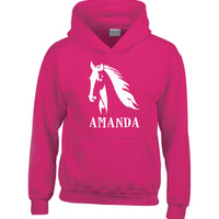 Personalised Horse Head & Name Hoodie