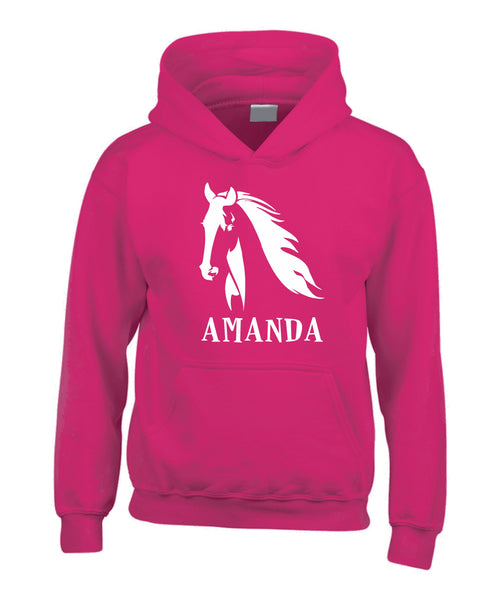 Personalised Horse Head & Name Hoodie
