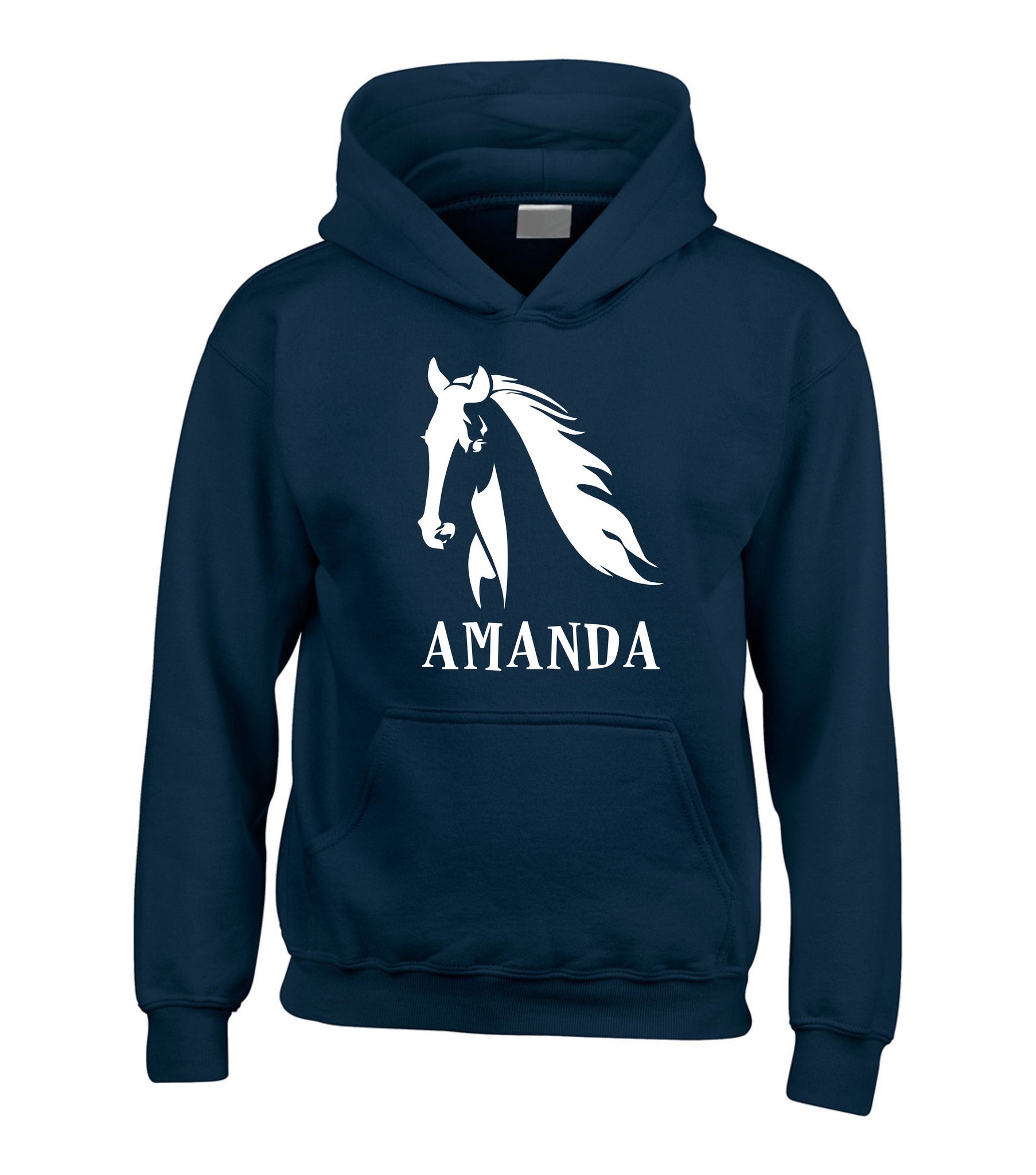 Personalised Horse Head & Name Hoodie
