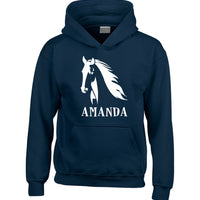 Personalised Horse Head & Name Hoodie