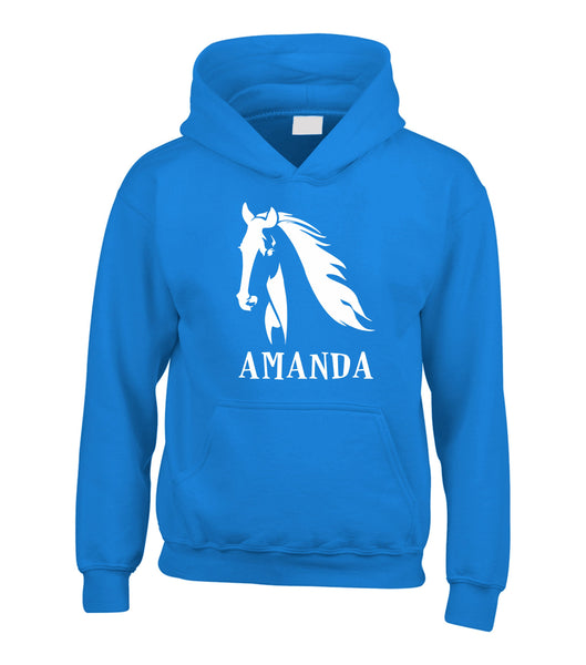 Personalised Horse Head & Name Hoodie