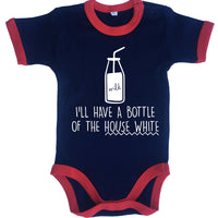 Bottle of the House White D2 Baby Bodysuit