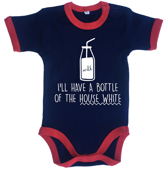 Bottle of the House White D2 Baby Bodysuit