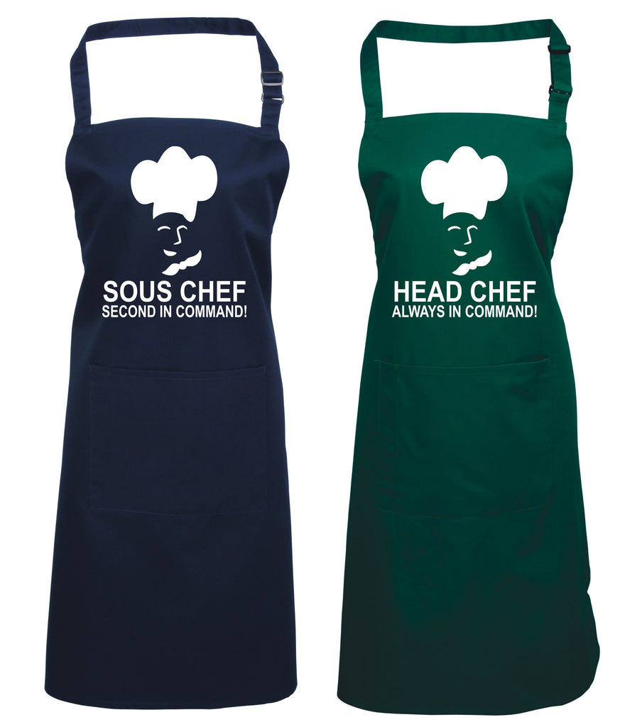 Chef and sous chef aprons hotsell