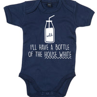 Bottle of the House White D2 Baby Bodysuit