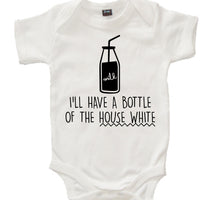Bottle of the House White D2 Baby Bodysuit