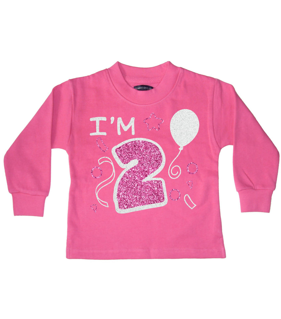 I'm 2 Bubblegum Pink Children's Birthday Sweatshirt