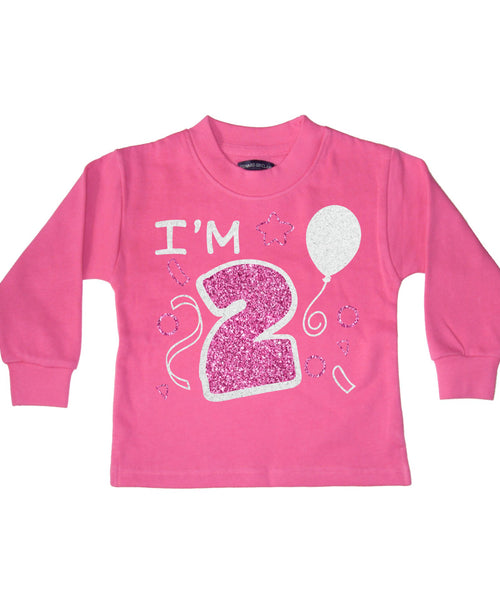 I'm 2 Bubblegum Pink Children's Birthday Sweatshirt