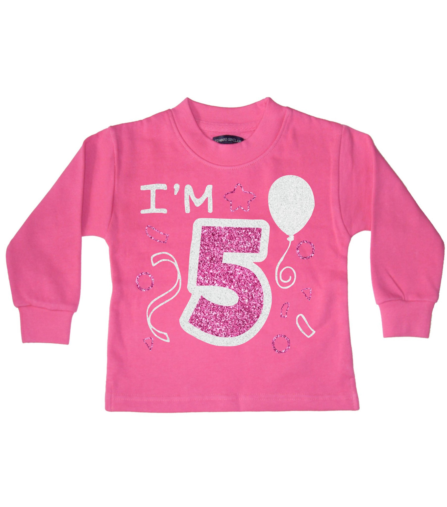 I'm 5 Bubblegum Pink Children's Birthday Sweatshirt