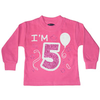 I'm 5 Bubblegum Pink Children's Birthday Sweatshirt