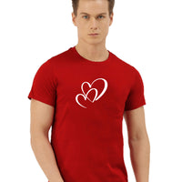 Hearts Connected Valentine's Day Men's Tshirt