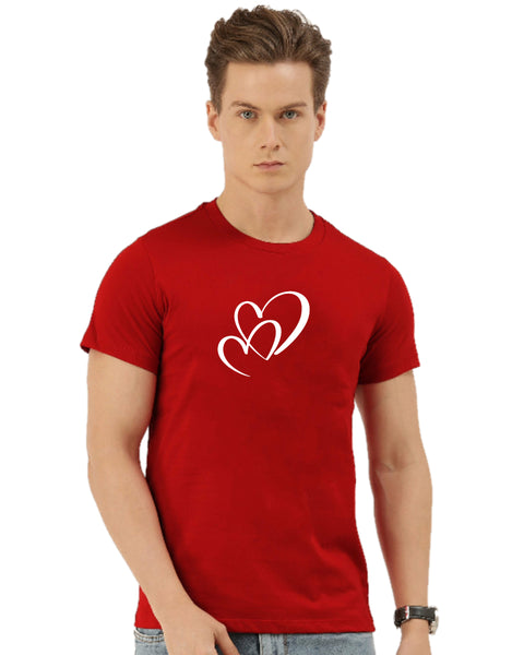 Hearts Connected Valentine's Day Men's Tshirt
