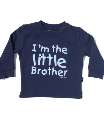 I'm the little brother Navy Sweatshirt