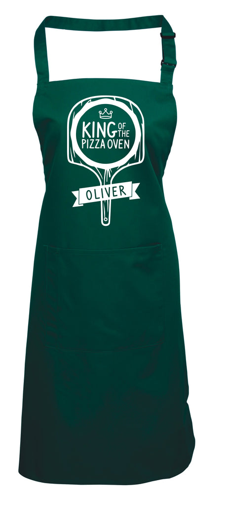 Roi du four à pizza (personnalisé) - Tablier de cuisine, tablier de barbecue, tablier de pizza, cadeau d'anniversaire ! 