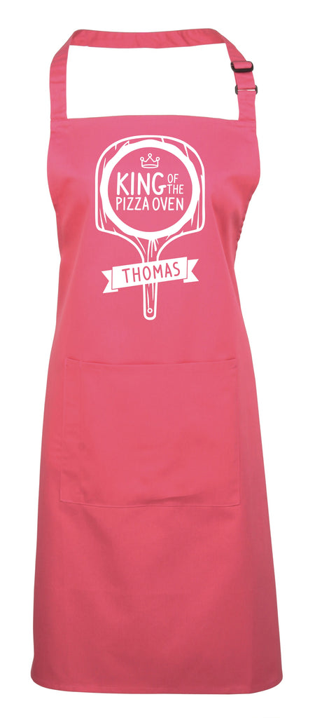 Roi du four à pizza (personnalisé) - Tablier de cuisine, tablier de barbecue, tablier de pizza, cadeau d'anniversaire ! 