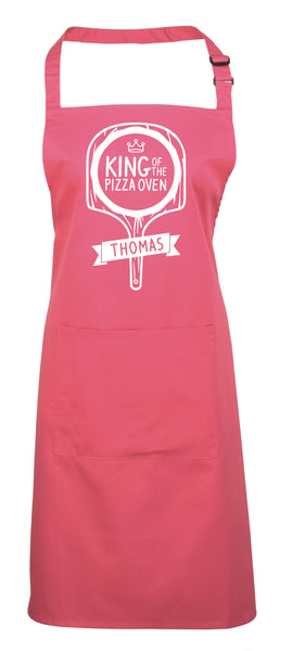 King of The Pizza Oven (Personalised) - Cooking Apron, BBQ Apron, Pizza apron, Birthday Gift!