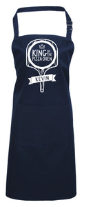 King of The Pizza Oven (Personalised) - Cooking Apron, BBQ Apron, Pizza apron, Birthday Gift!