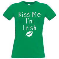Kiss Me I'm Irish Women's Fitted T-shirt