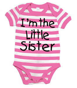 I'm The Little Sister Baby Bodysuit