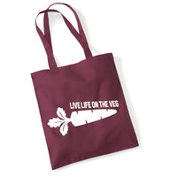Vivre la vie sur le Veg Tote bag