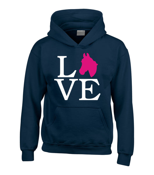 Love Horse Head Hoodie