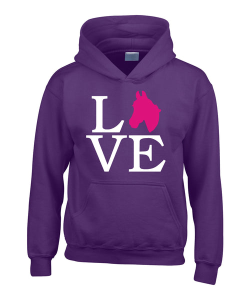 Love Horse Head Hoodie