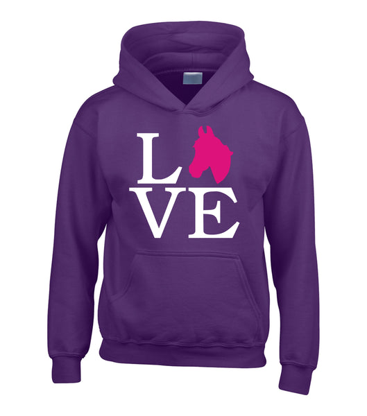 Love Horse Head Hoodie
