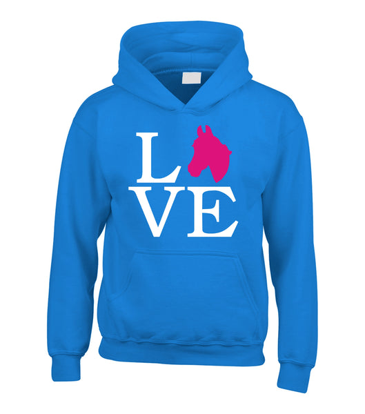 Love Horse Head Hoodie