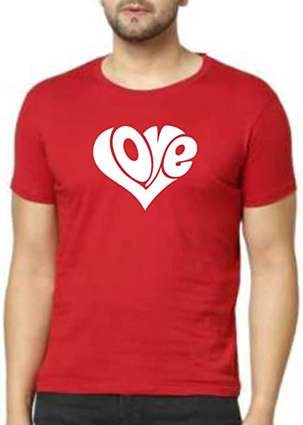 Love in heart shape. Valentines Unisex T-Shirt