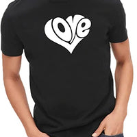 Love in heart shape. Valentines Unisex T-Shirt