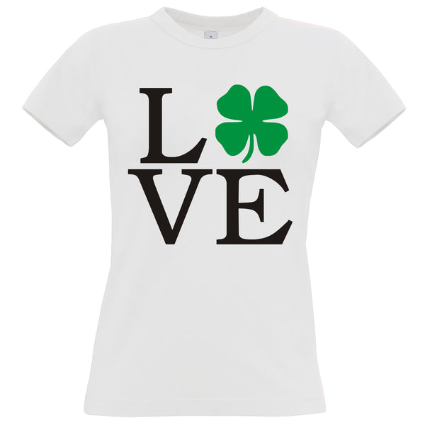 Love (Shamrock) Women's Fitted T-shirt