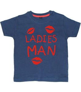 Ladies Man Navy 6-12 Months Baby T-shirt