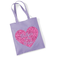 Mother of The Bride Tote Bag with Sparking Print