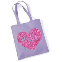 Bride Tote Bag in Sparkling Print