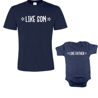 Tel père, tel fils, ensemble t-shirt unisexe et body pour bébé
