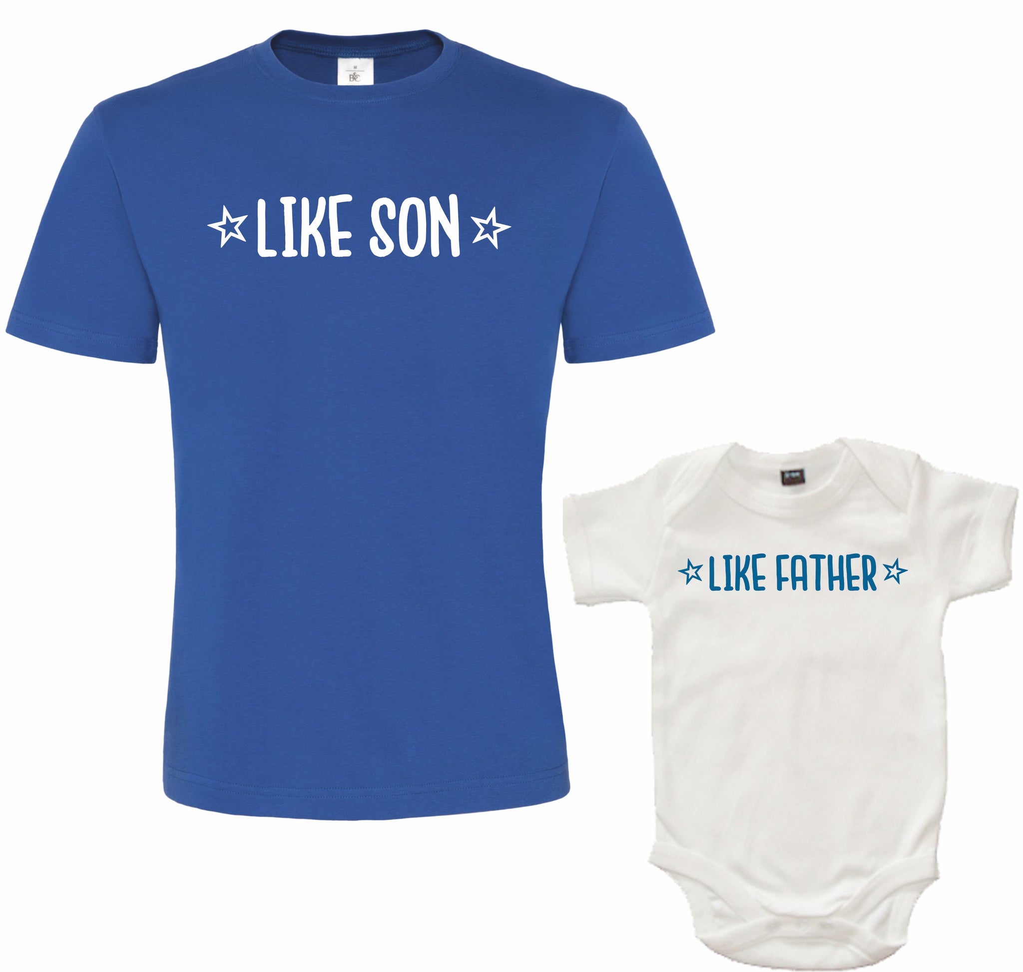 Like Father Like Son Unisex T-Shirt and Baby Bodysuit Set