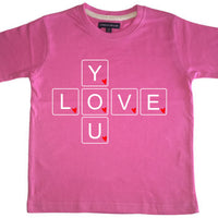 T-shirt pour enfants Je t'aime
