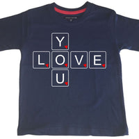 T-shirt pour enfants Je t'aime