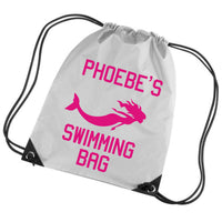 Personalised Mermaid Swimming Drawstring Bag