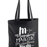 M Is For Mum Tote Bag