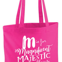 M Is For Mum Tote Bag