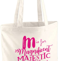 M Is For Mum Tote Bag